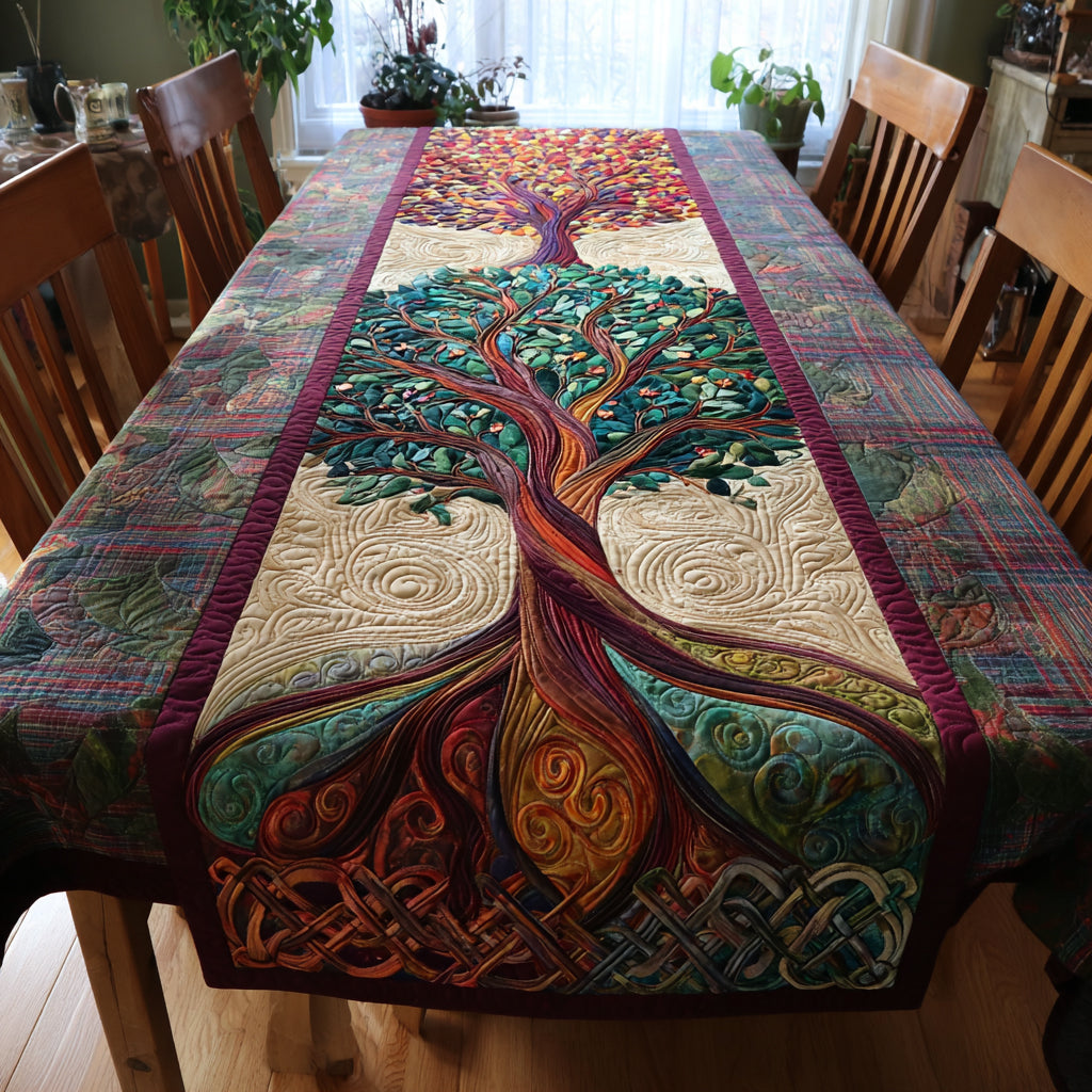Ancient Roots Quilted Table Runner NCU0DV1534