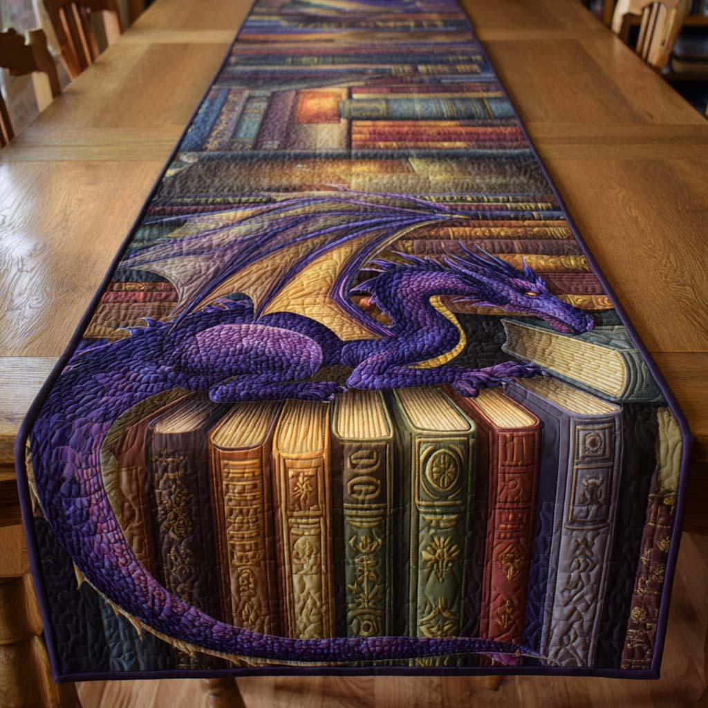 Ancient Tome Quilted Table Runner NCU0NXD464