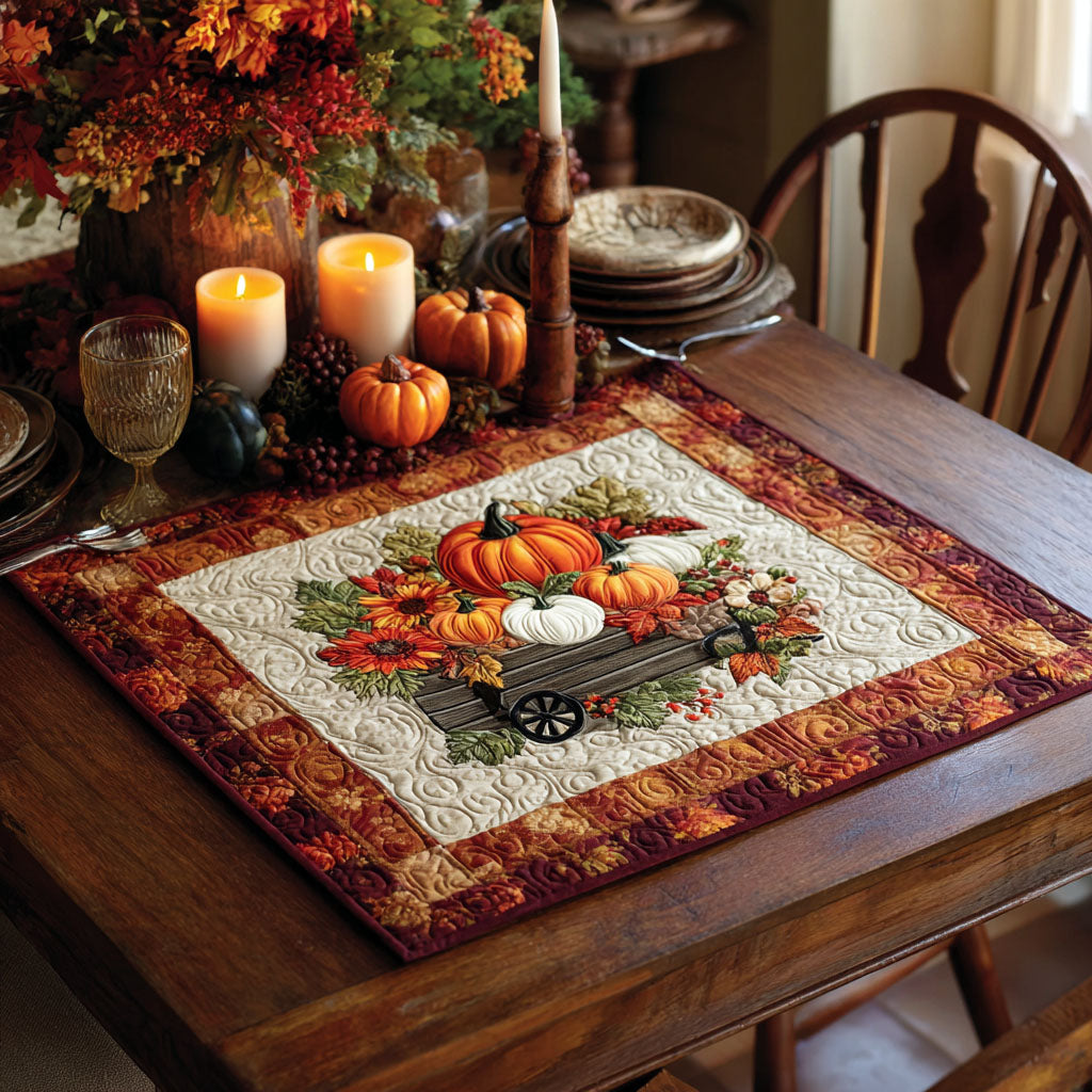 Autumn Bless Quilted Table Topper NCU0NTV210