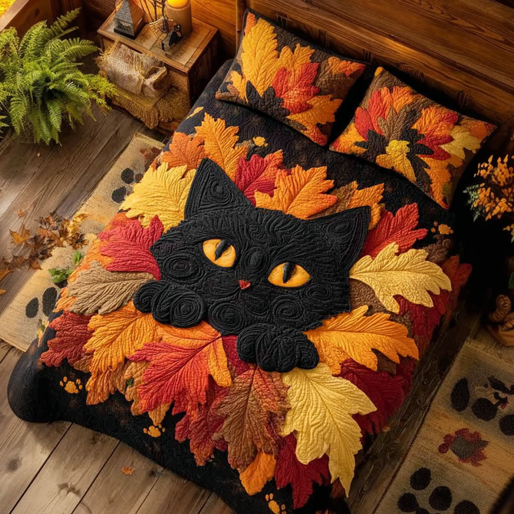 Autumn Eyes 3-Piece Quilted Bedding Set NCU0NTV236