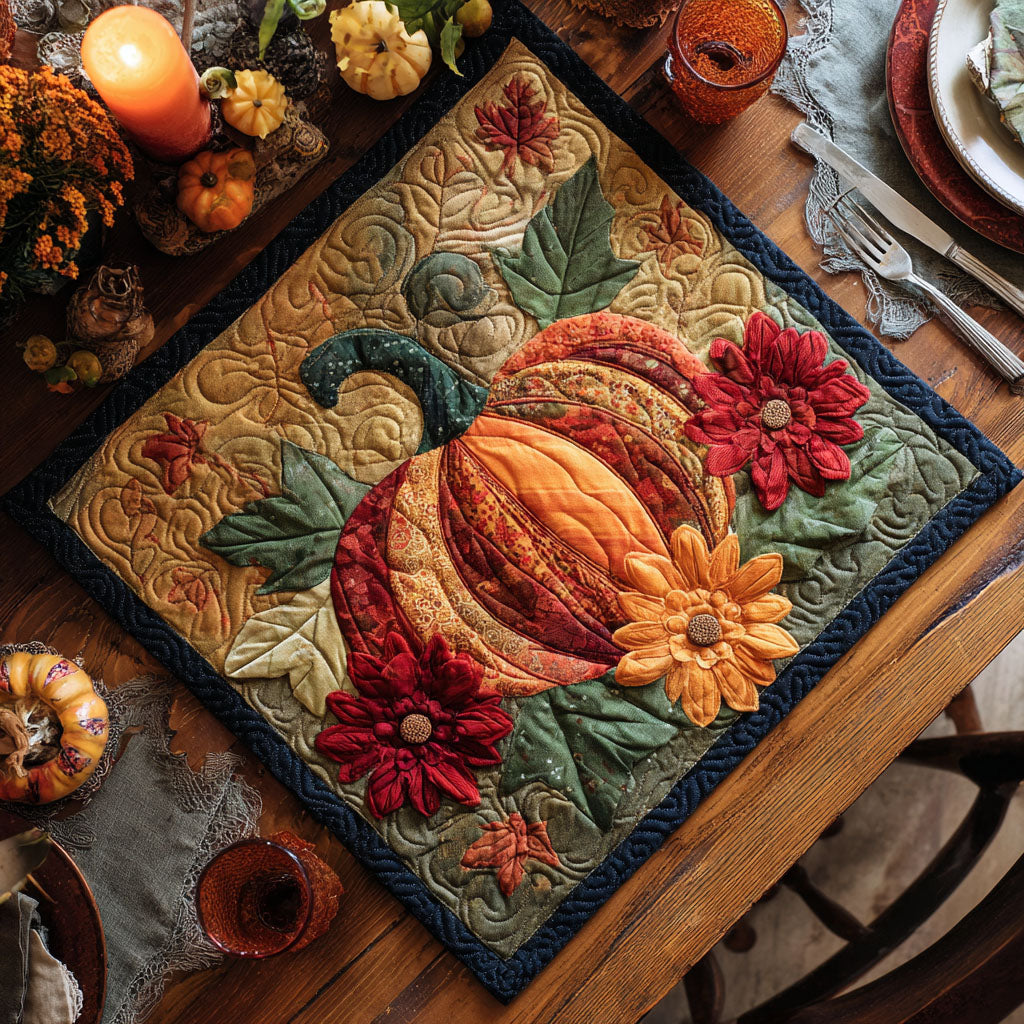 Autumn Flame Quilted Table Topper NCU0NTV207