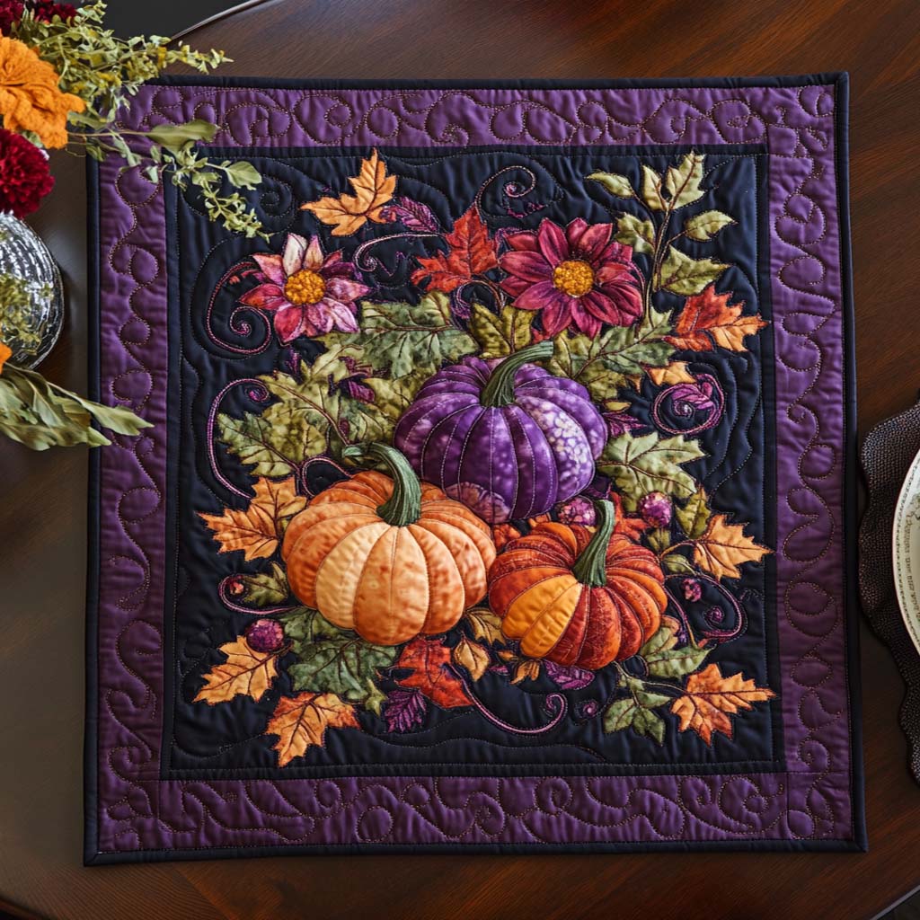 Autumn Garden Glow Quilted Table Topper NCU0NNT986