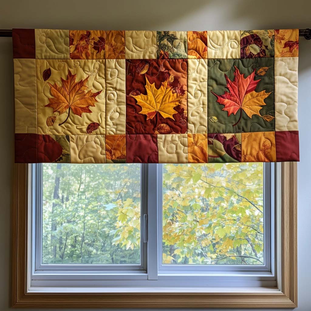 Autumn Harmony Quilted Valance NCU0NNT1505