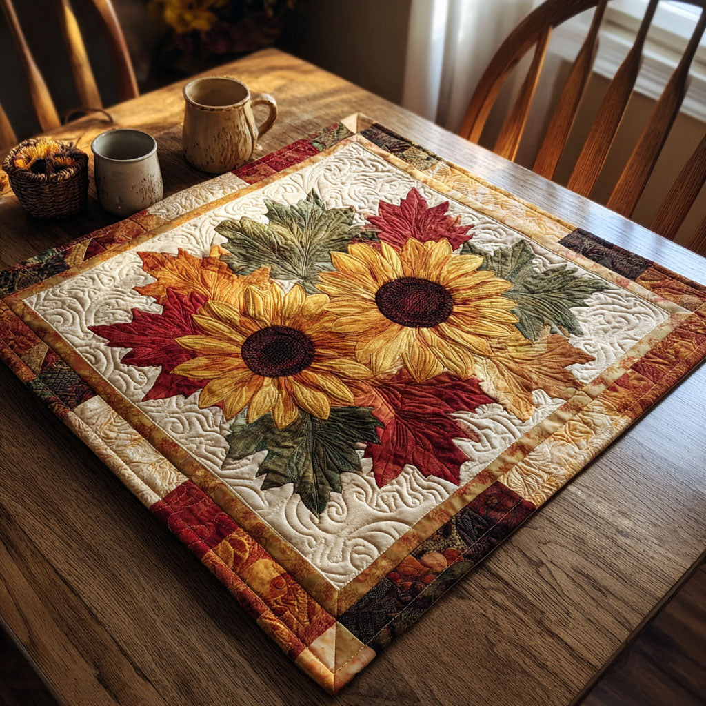 Autumn Rays Quilted Table Topper NCU0NTV286