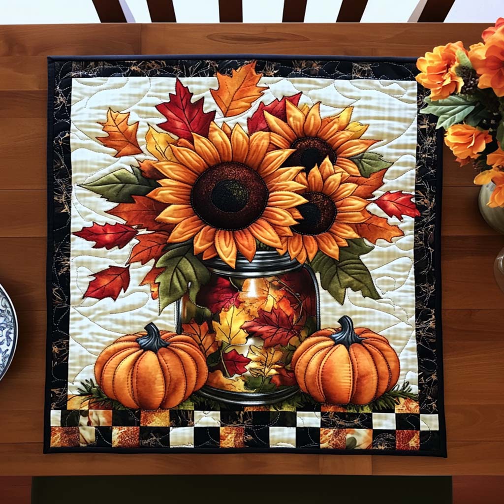 Autumn Splendor Quilted Table Topper NCU0NNT1039