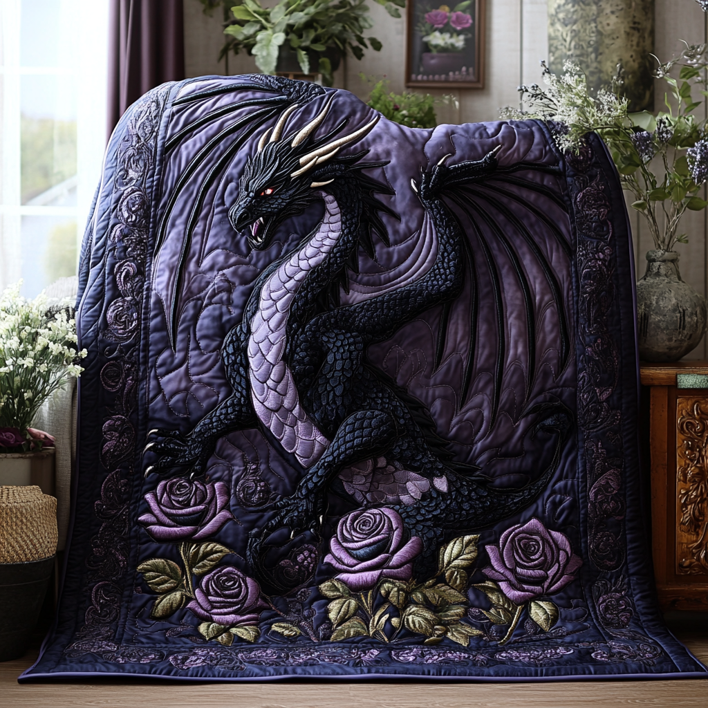 Azure Inferno Quilted Blanket NCU0DV083