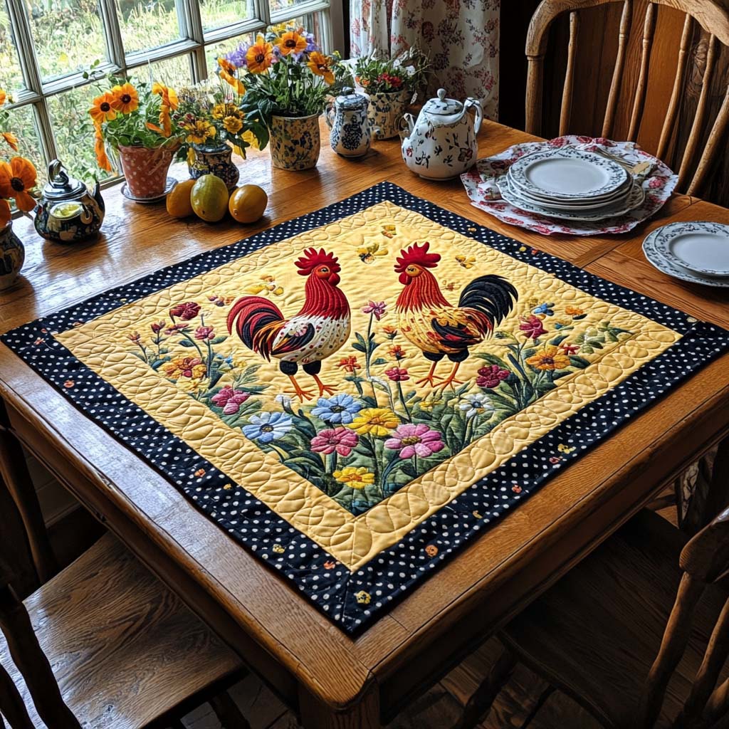 Barnyard Bliss Quilted Table Topper NCU0DV719