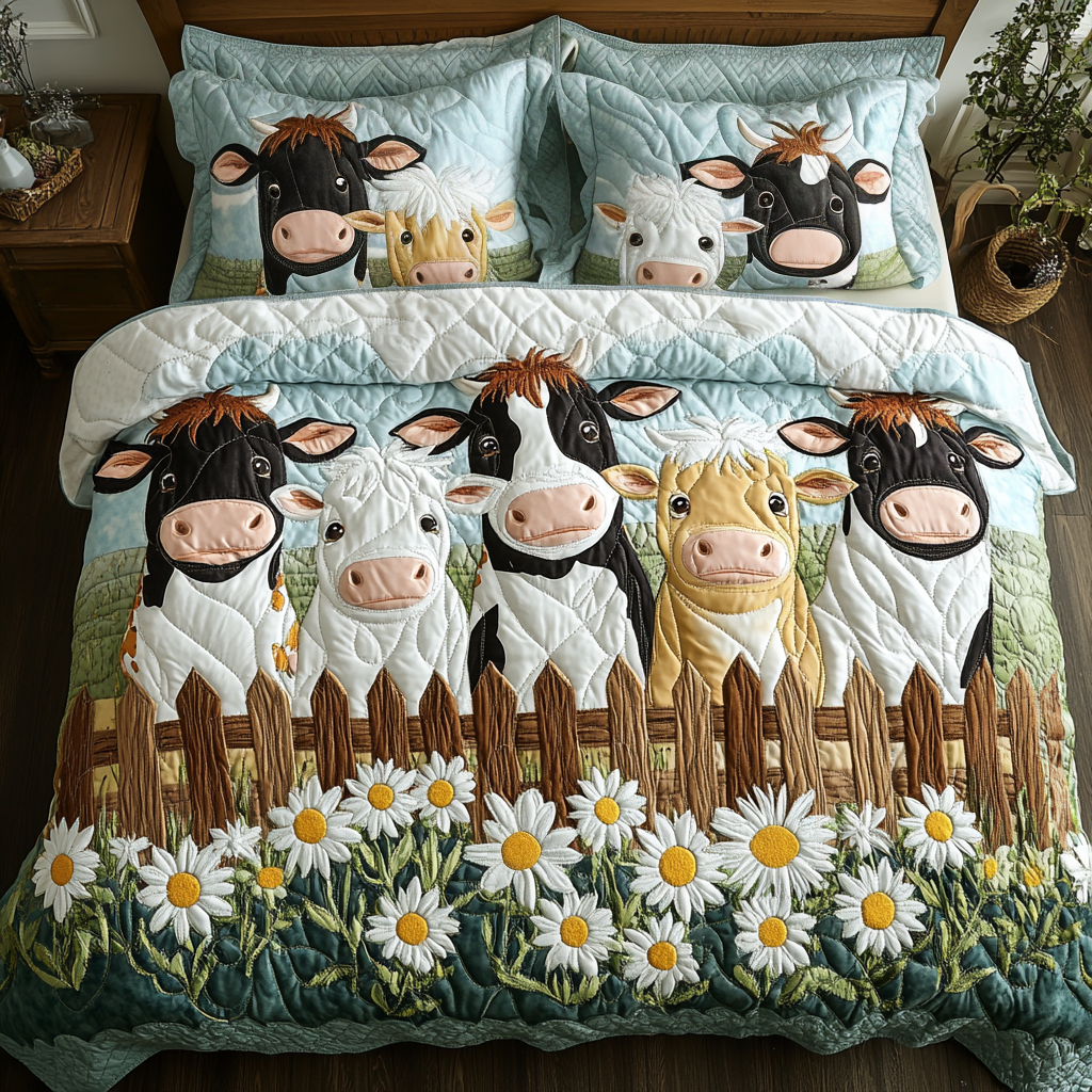 Barnyard Cows Duvet Cover Set NCU0NVH690