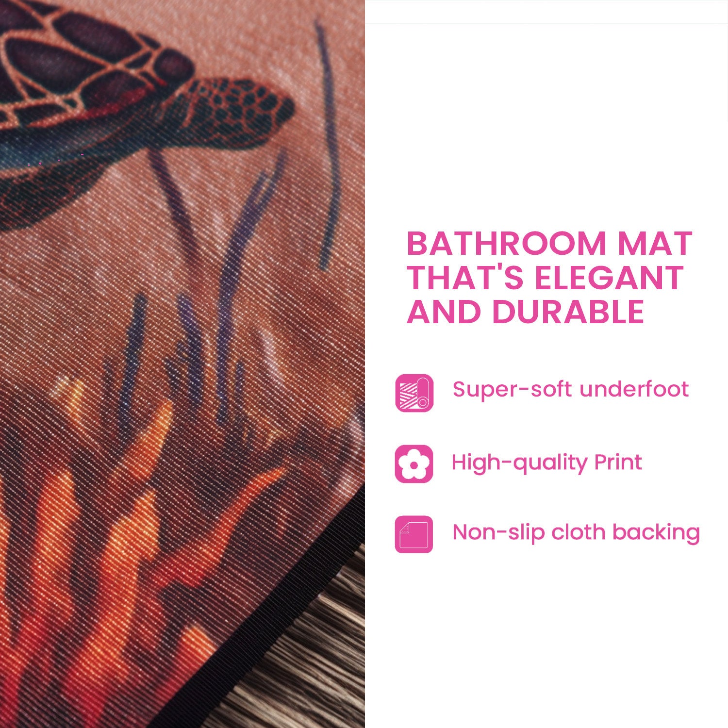 Floral Patchwork Bathroom Mat NCU0DDK2341
