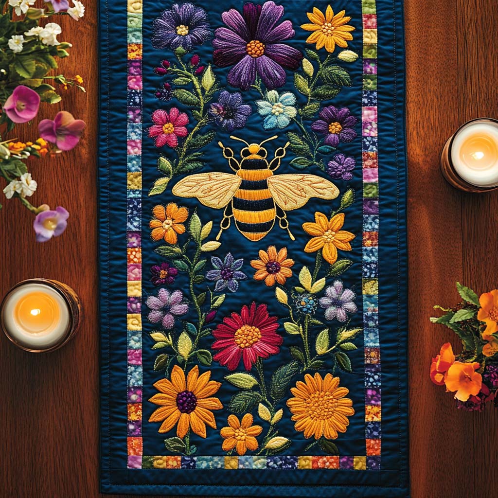 Bee Glow Quilted Table Runner NCU0NNT1862