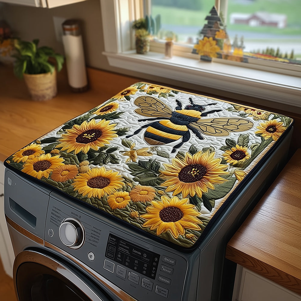 Bee Bright Quilted Washer and Dryer Cover NCU0TH2998