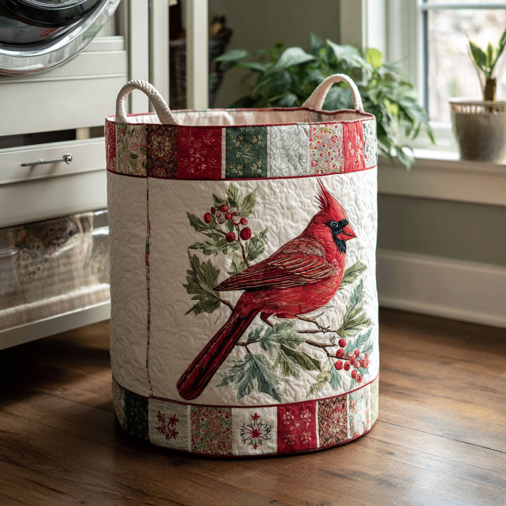 Berry Cardinal Quilted Laundry Basket NCU0HNH011