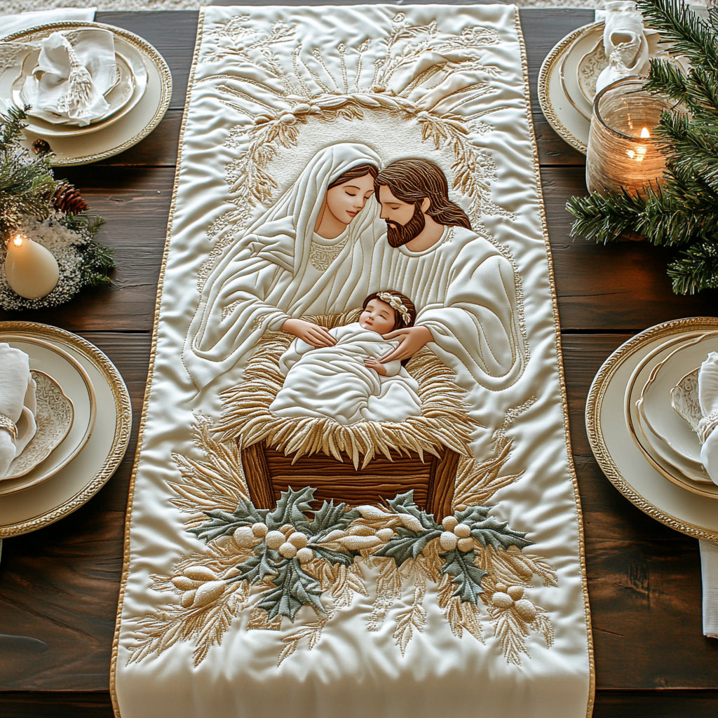 Bethlehem Light Quilted Table Runner NCU0DV1240