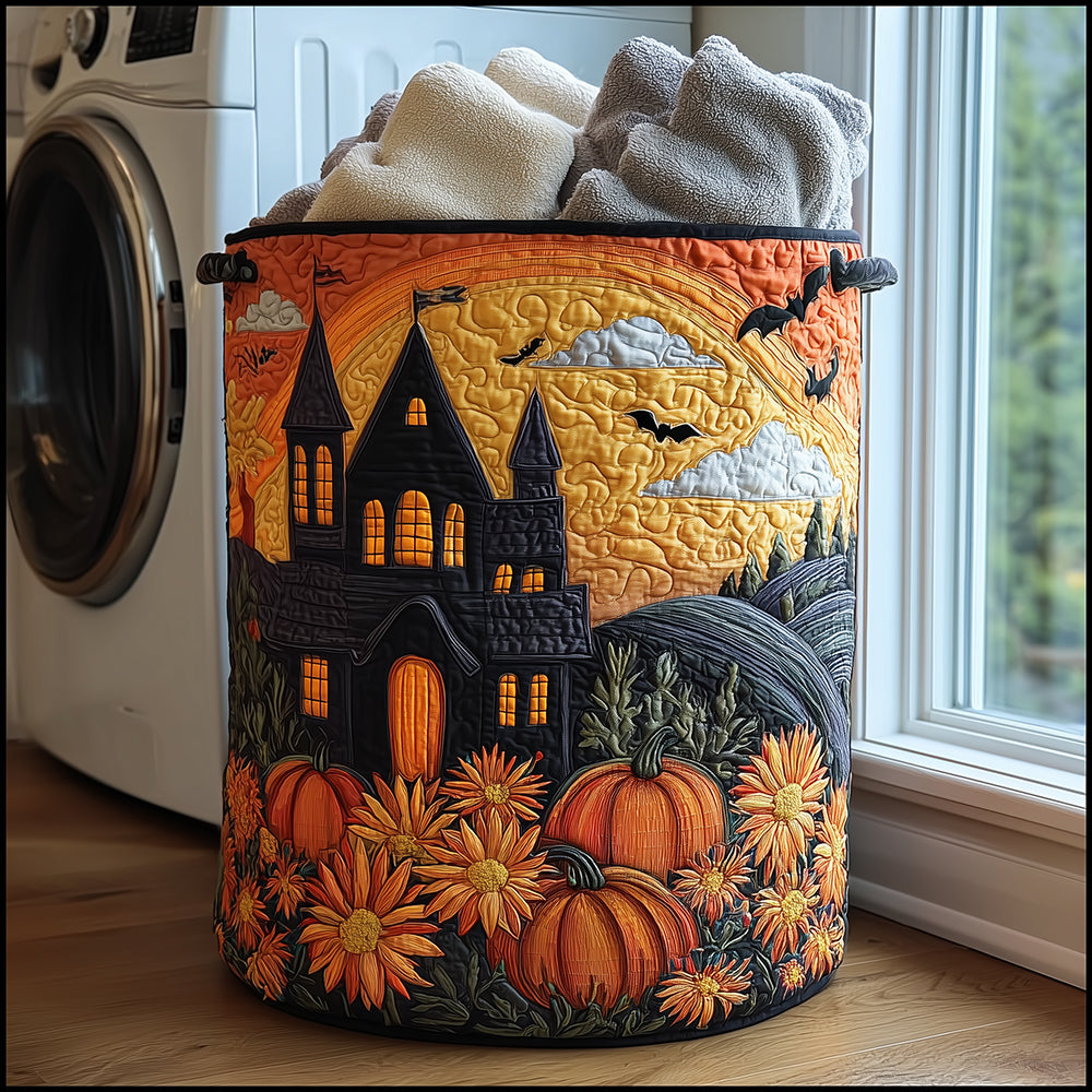 Bewitching Nights Quilted Laundry Basket NCU0TH3071