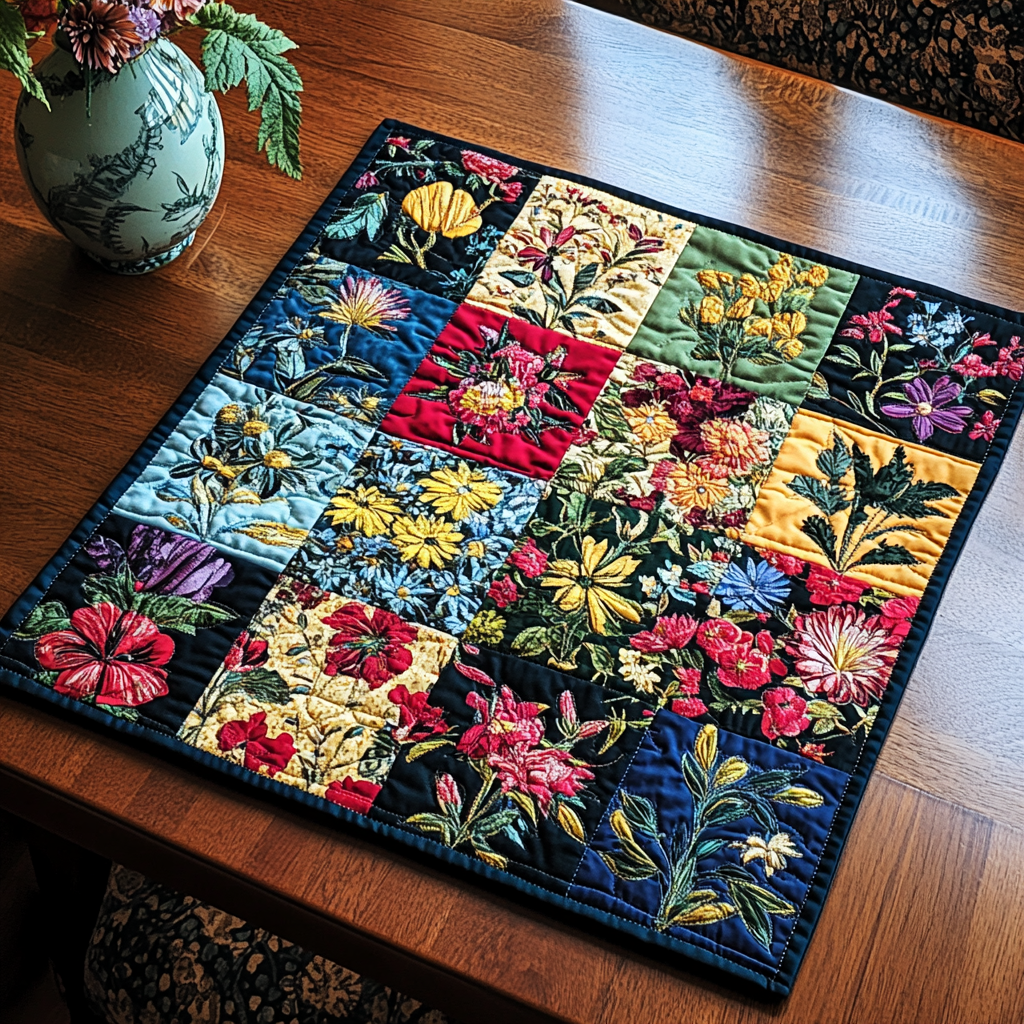 Bloom Trail Quilted Table Topper NCU0DDK673