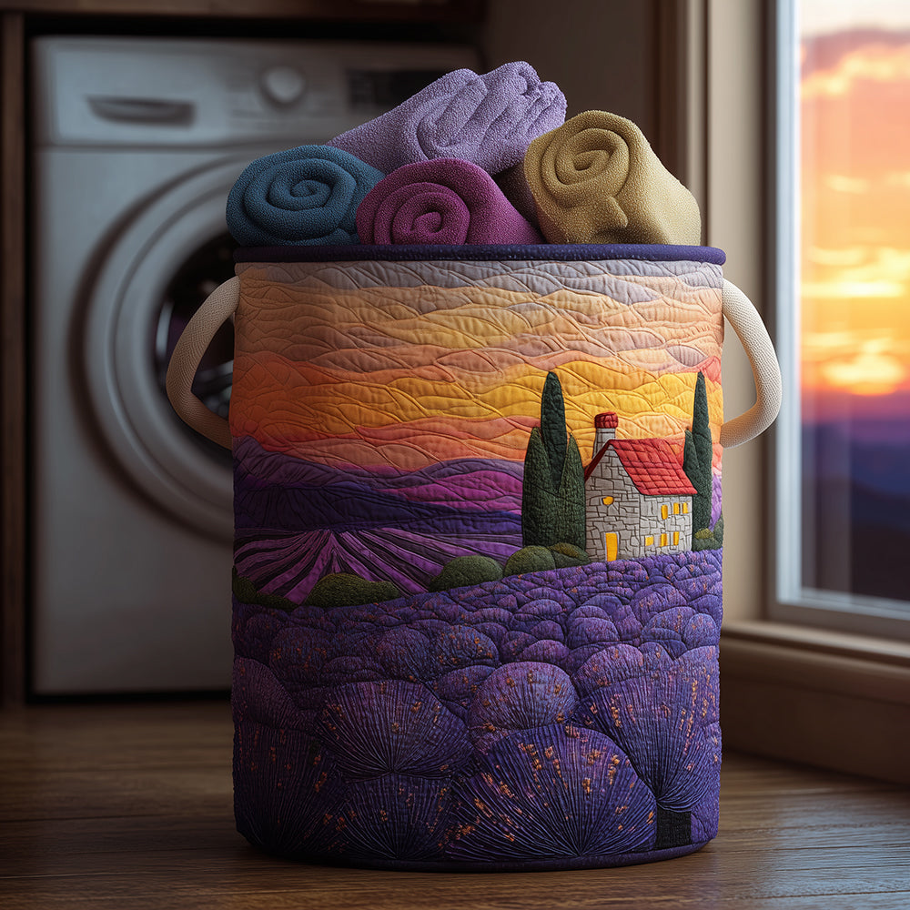 Blooming Fields Quilted Laundry Basket NCU0TH2964