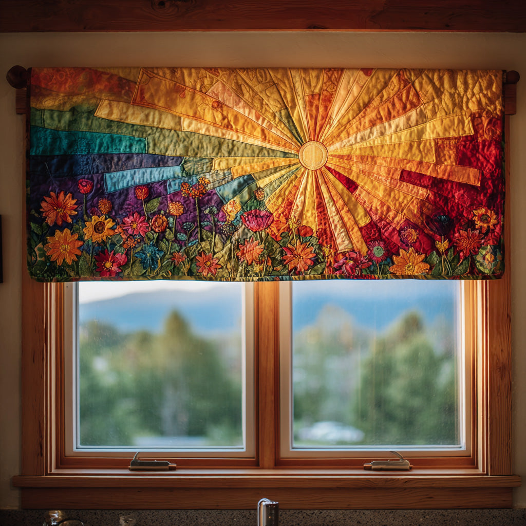 Blooming Rays Quilted Valance NCU0PVL483