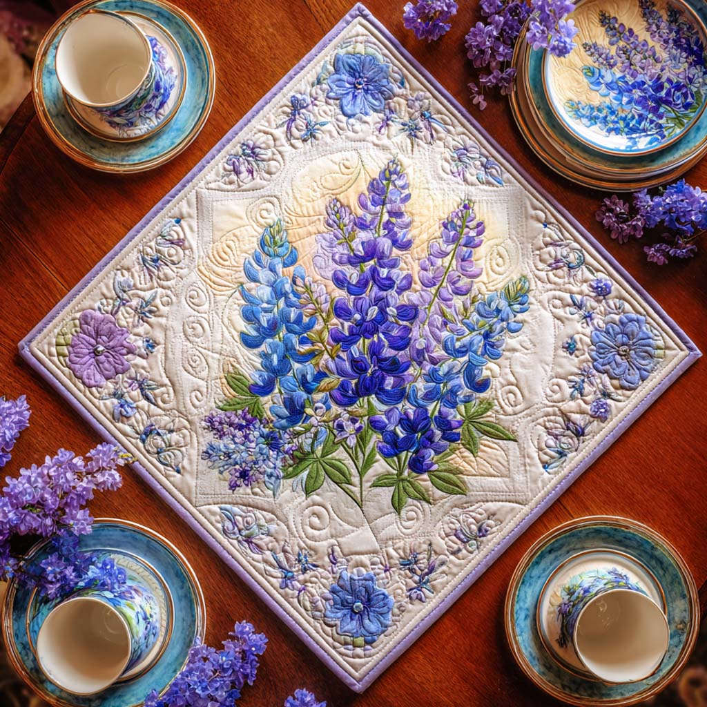 Bluebonnet Breeze Trail Quilted Table Topper NCU0NNT1288