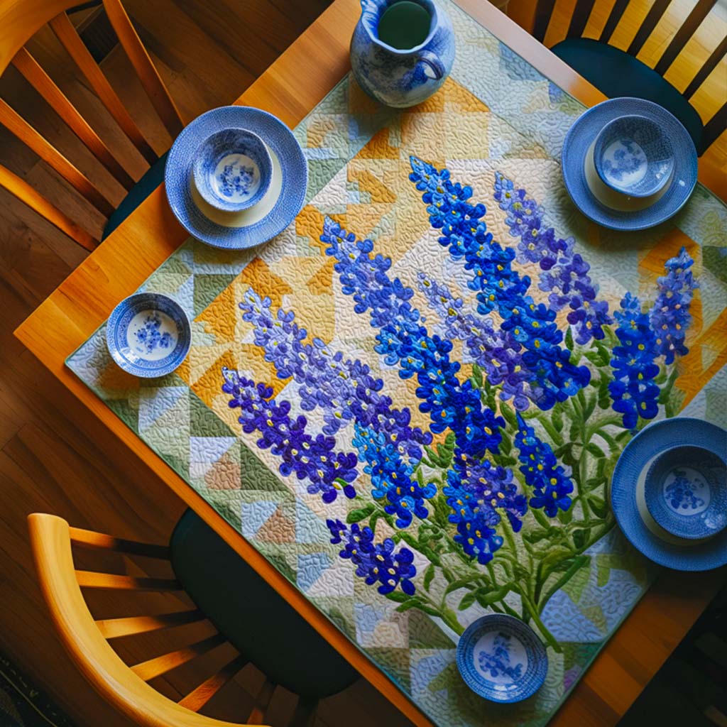 Bluebonnet Morning Light Quilted Table Topper NCU0NNT1291