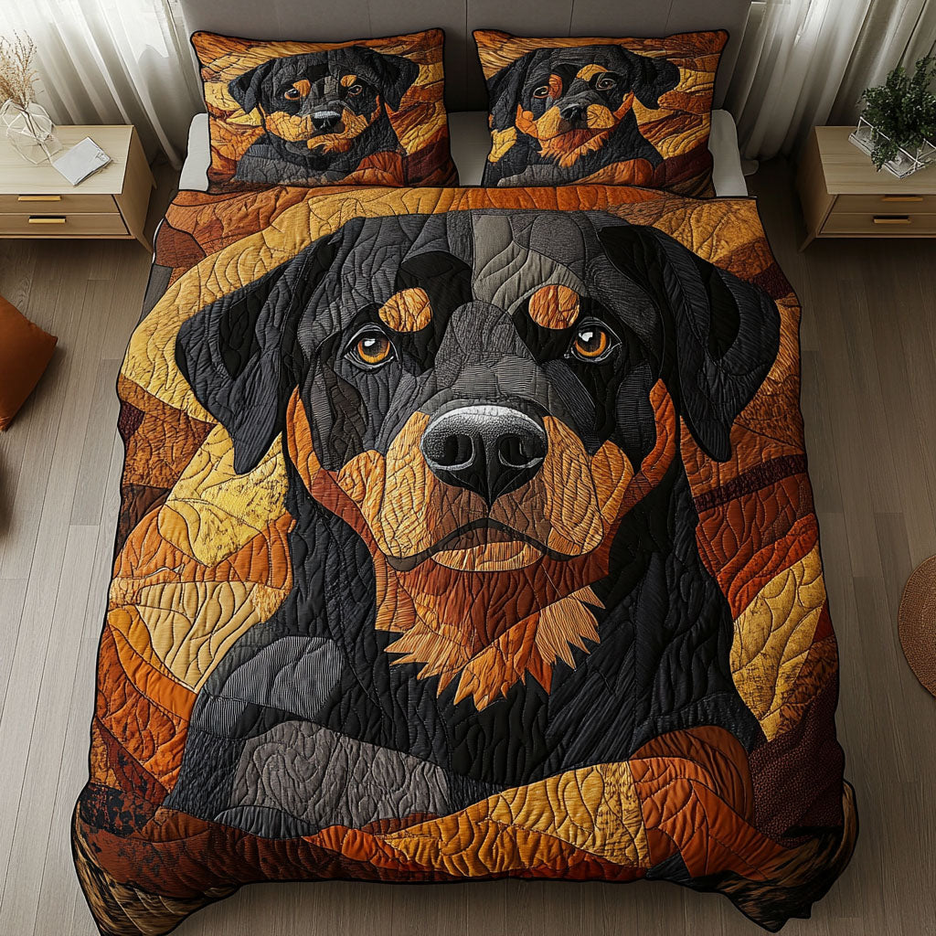 Bold Protector 3-Piece Quilted Bedding Set NCU0NNT651