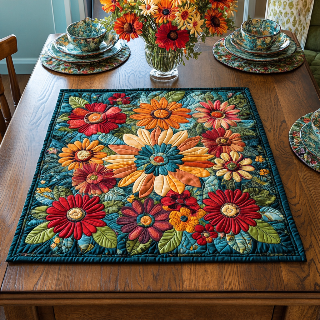 Botanic Glow Quilted Table Topper NCU0DDK687