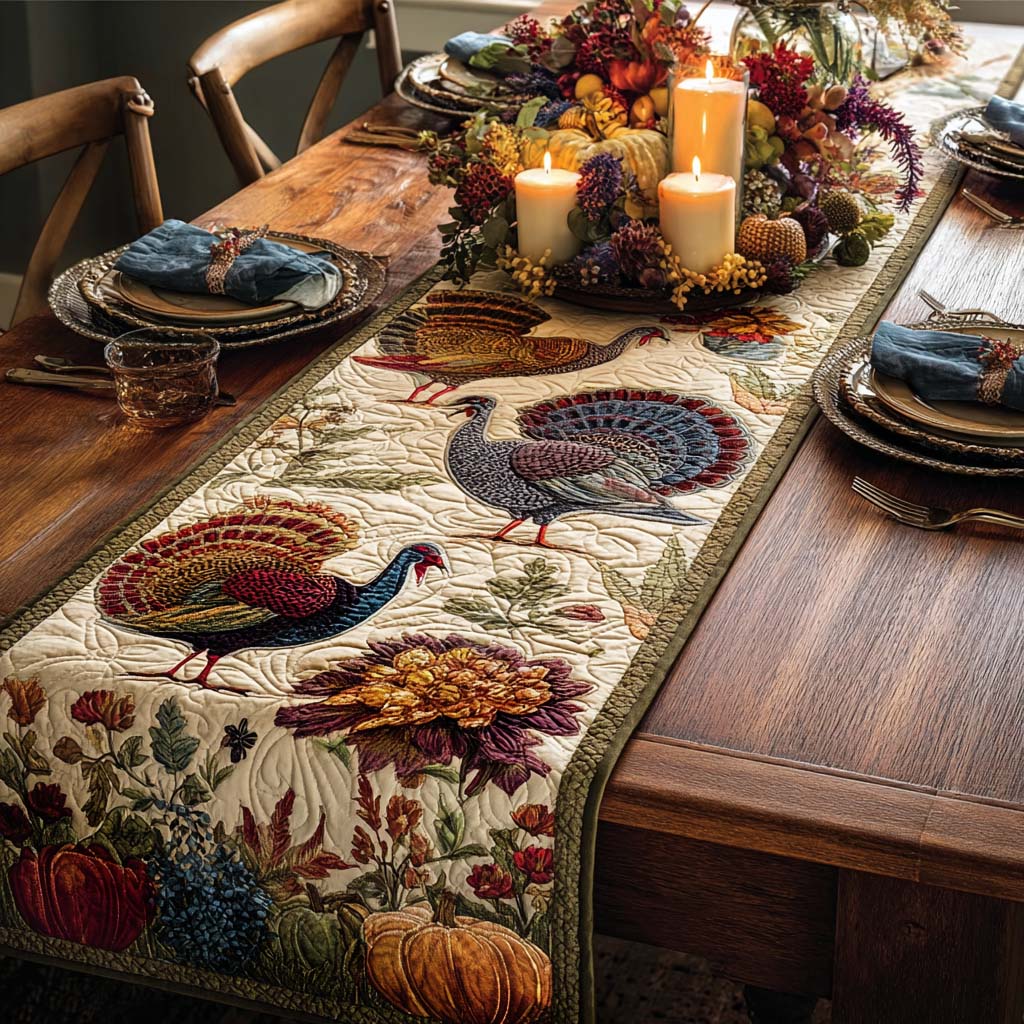 Bountiful Blessings Quilted Table Runner NCU0PTT1487