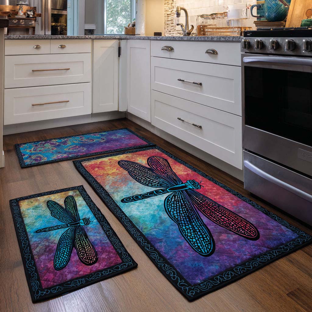 Bright Dragonfly Kitchen Area Rug NCU0DK10927