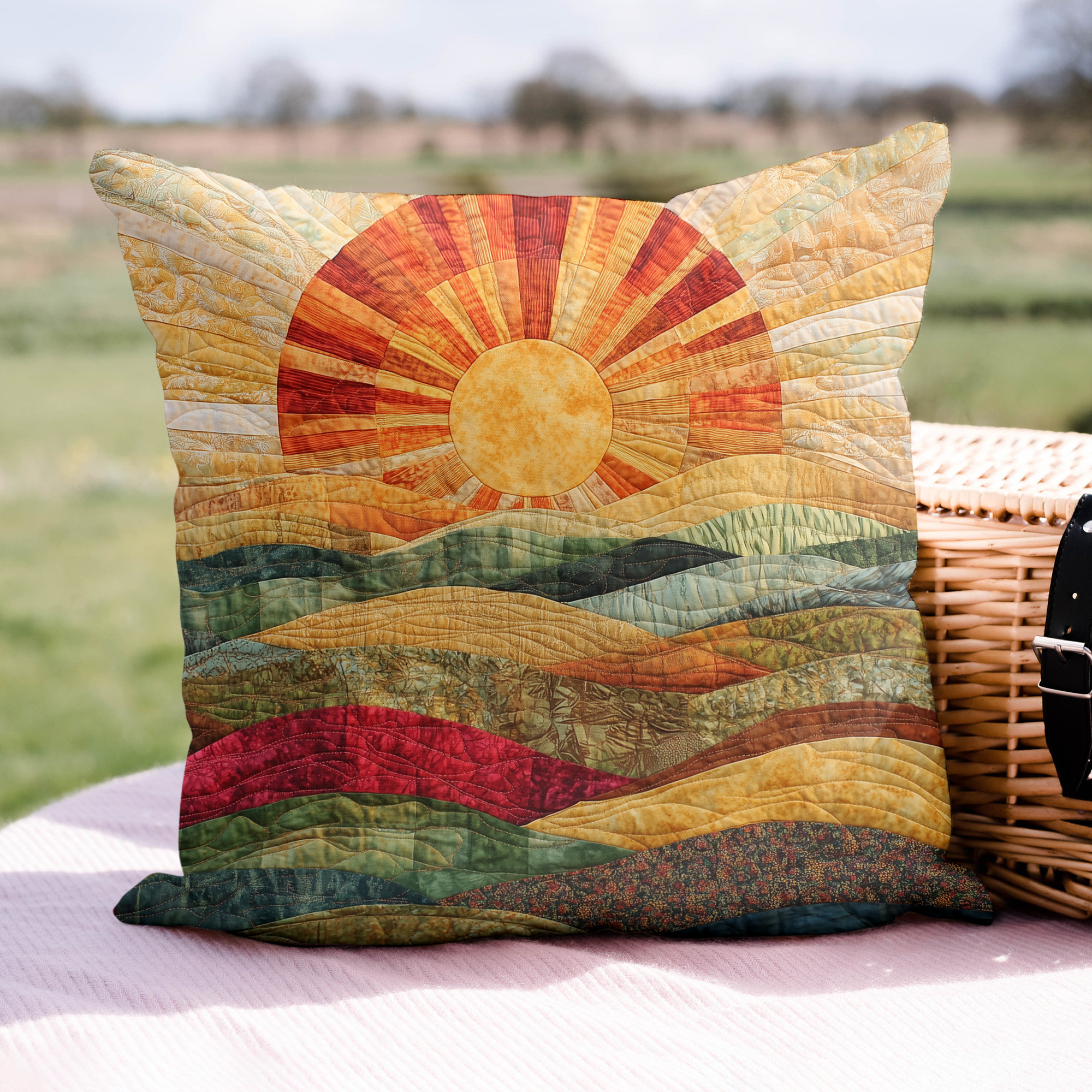 Bright Horizons Quilted Pillow Case NCU0VL698