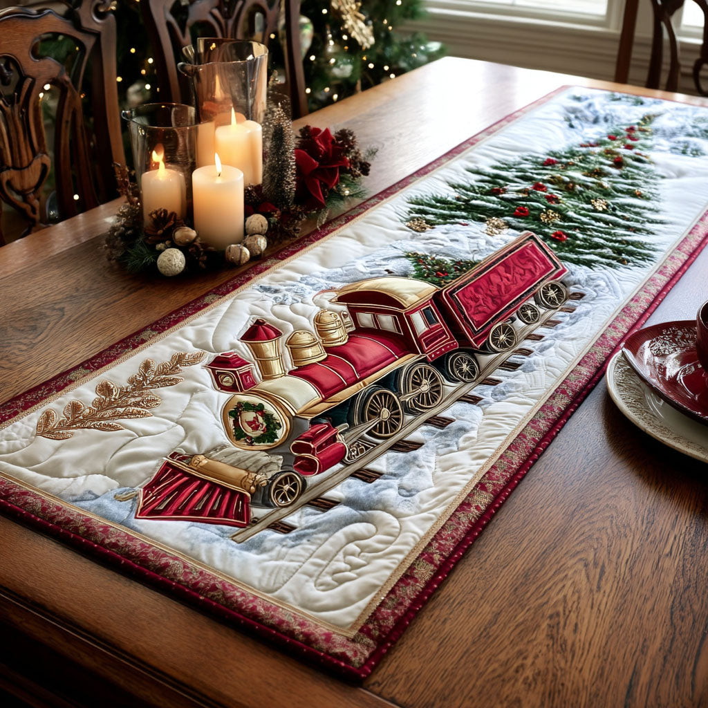 Candlelight Rails Quilted Table Runner NCU0NTV349