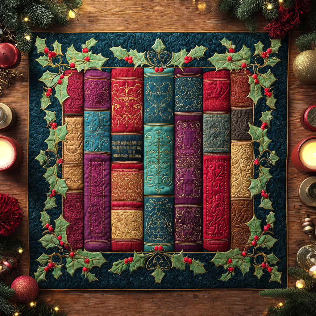 Candlelight Reads Quilted Table Topper NCU0NTV613