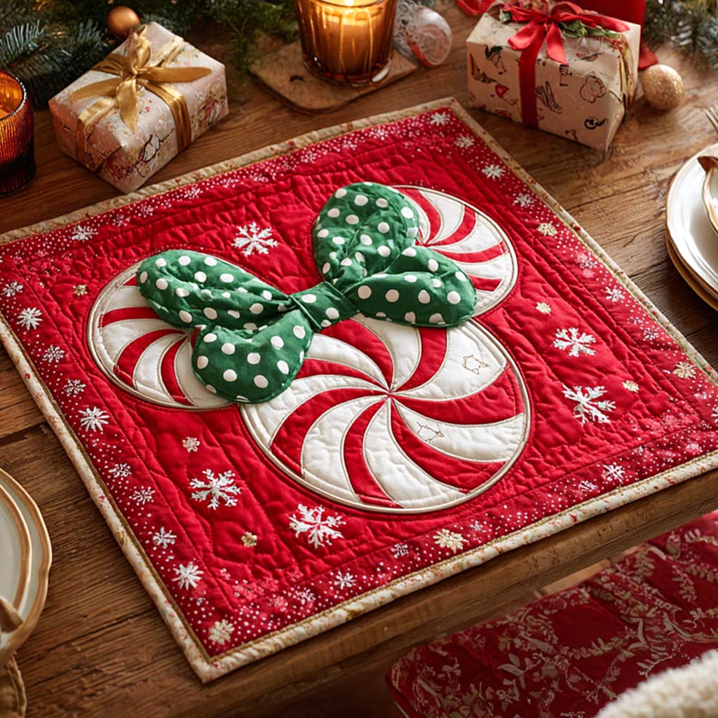 Candy Swirl Celebration Quilted Table Topper NCU0NXD209