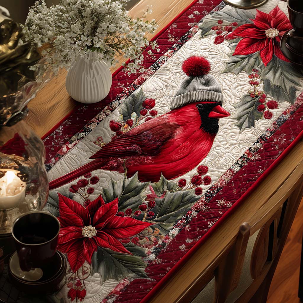 Cardinal Cozy Quilted Table Runner NCU0NNT1766