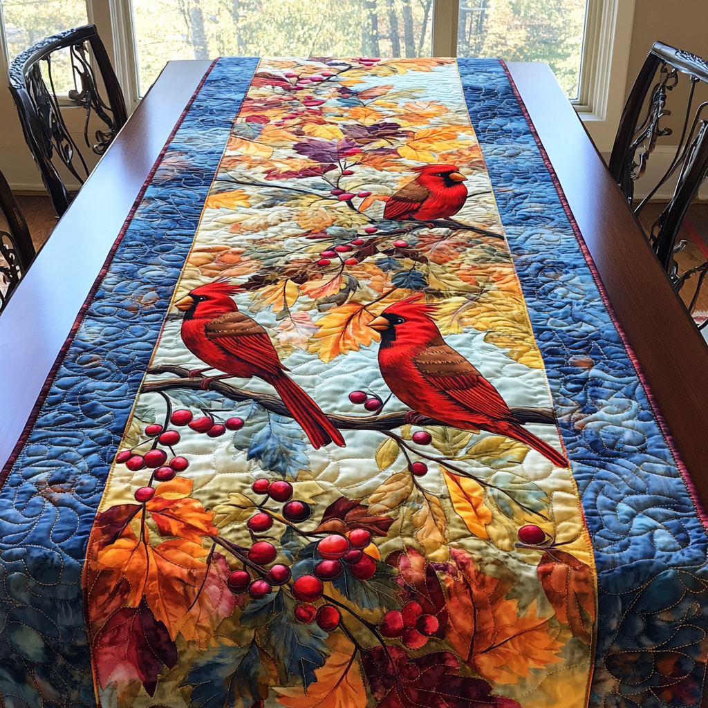 Cardinal Haven Quilted Table Runner NCU0DDK1286