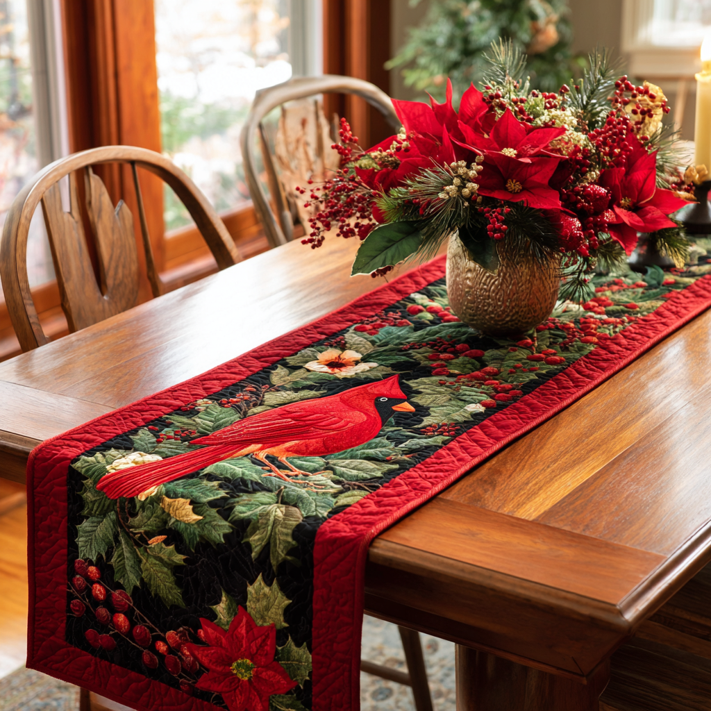 Cardinal Haven Quilted Table Runner NCU0DDK1393