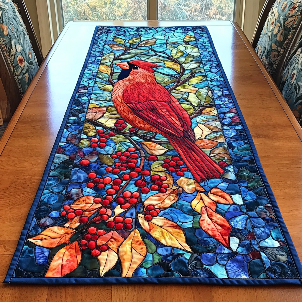 Cardinal Spirit Quilted Table Runner NCU0DDK1287