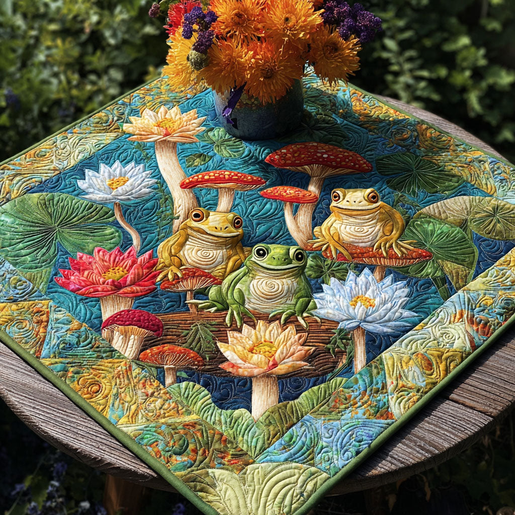 Charming Hoppers Quilted Table Topper NCU0PTT950