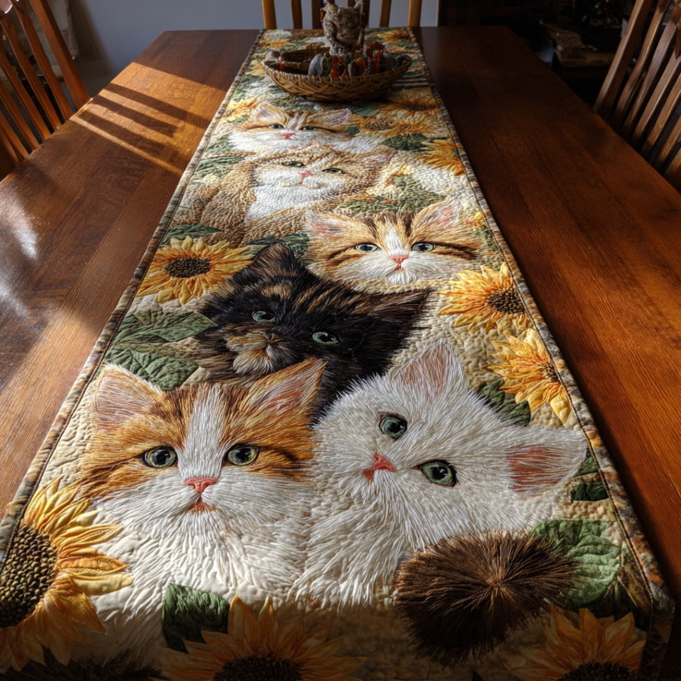Charming Fur Friends Quilted Table Runner NCU0DV1002