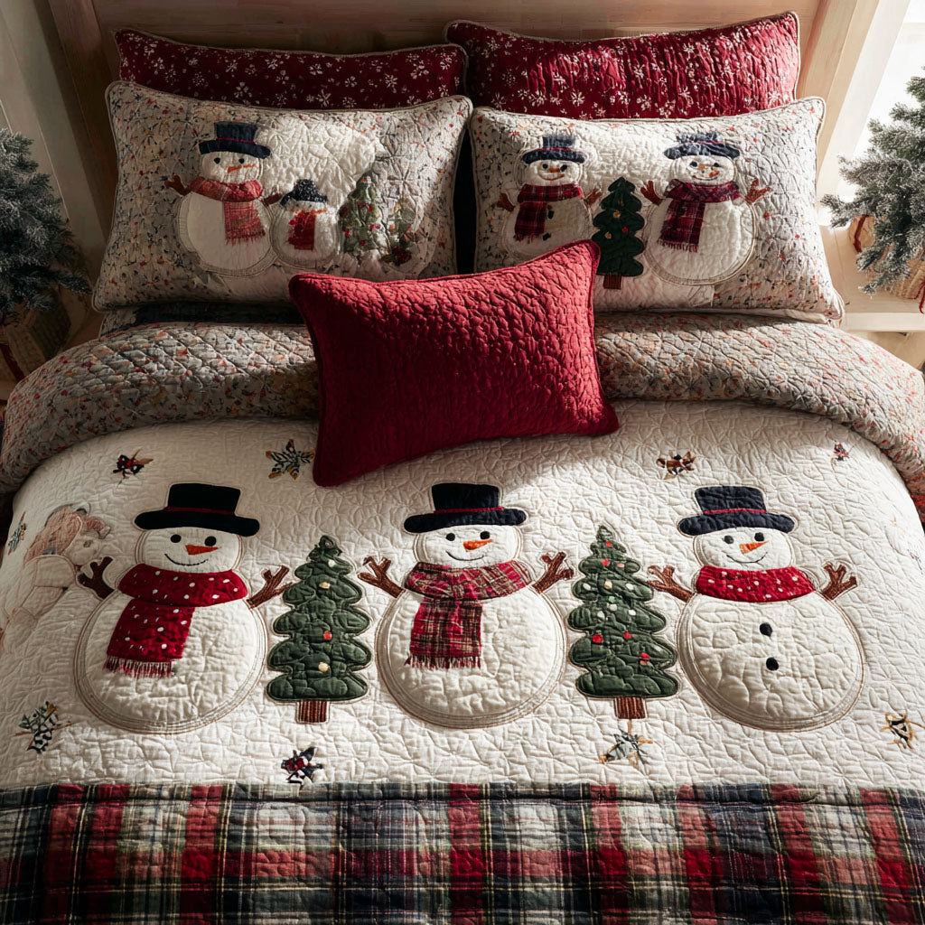 Chilly Smiles 3-Piece Quilted Bedding Set NCU0PTT1307