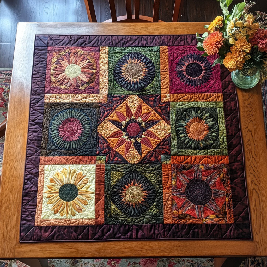 Circle of Peace Quilted Table Topper NCU0PTT727