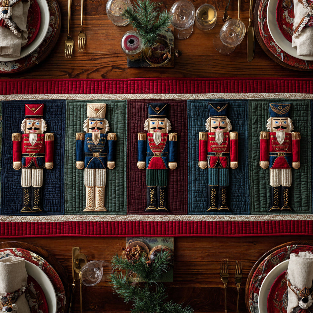 Classic Nutcracker Guard Quilted Table Runner NCU0HNH476
