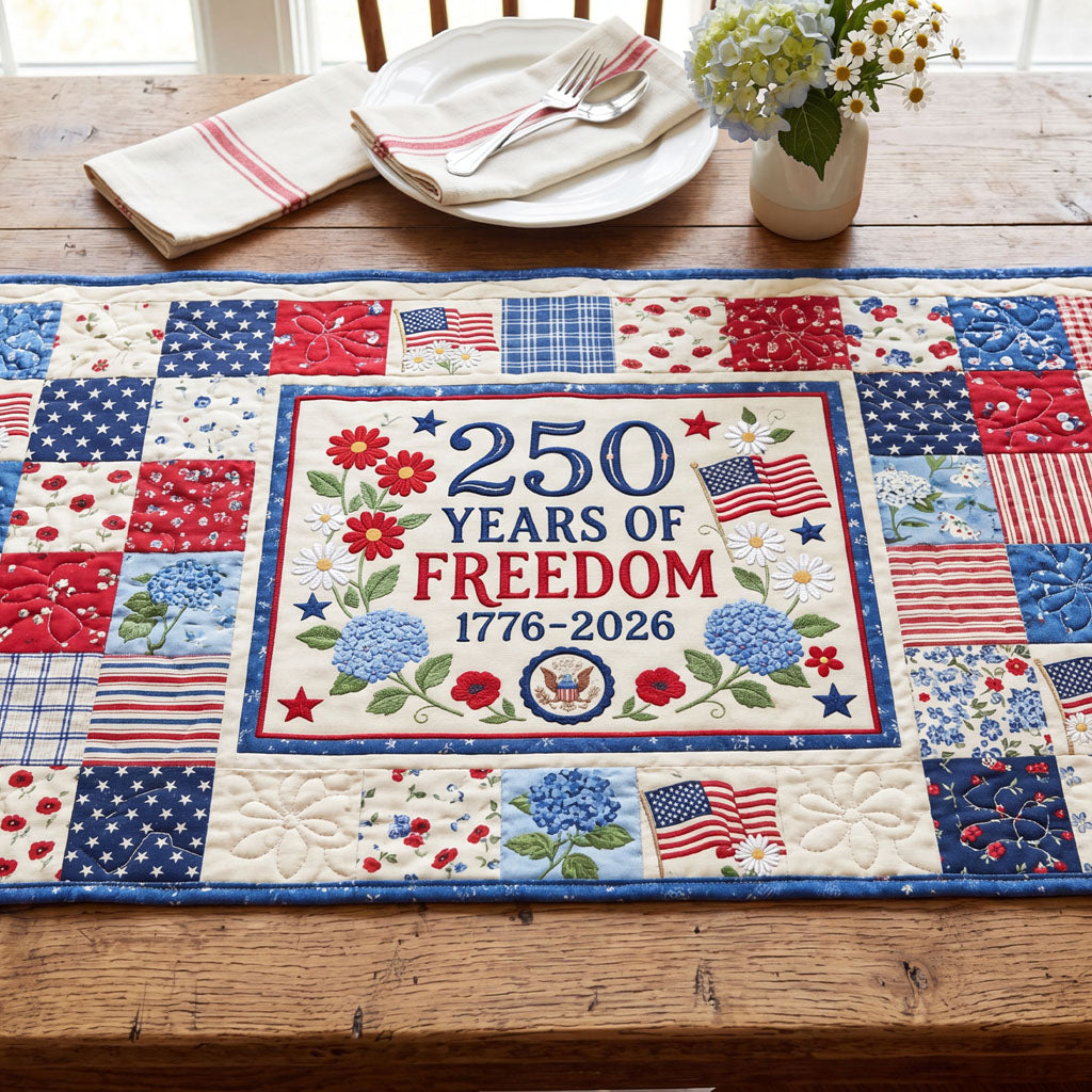 250th Anniversary Quilted Table Runner NCU0QN093