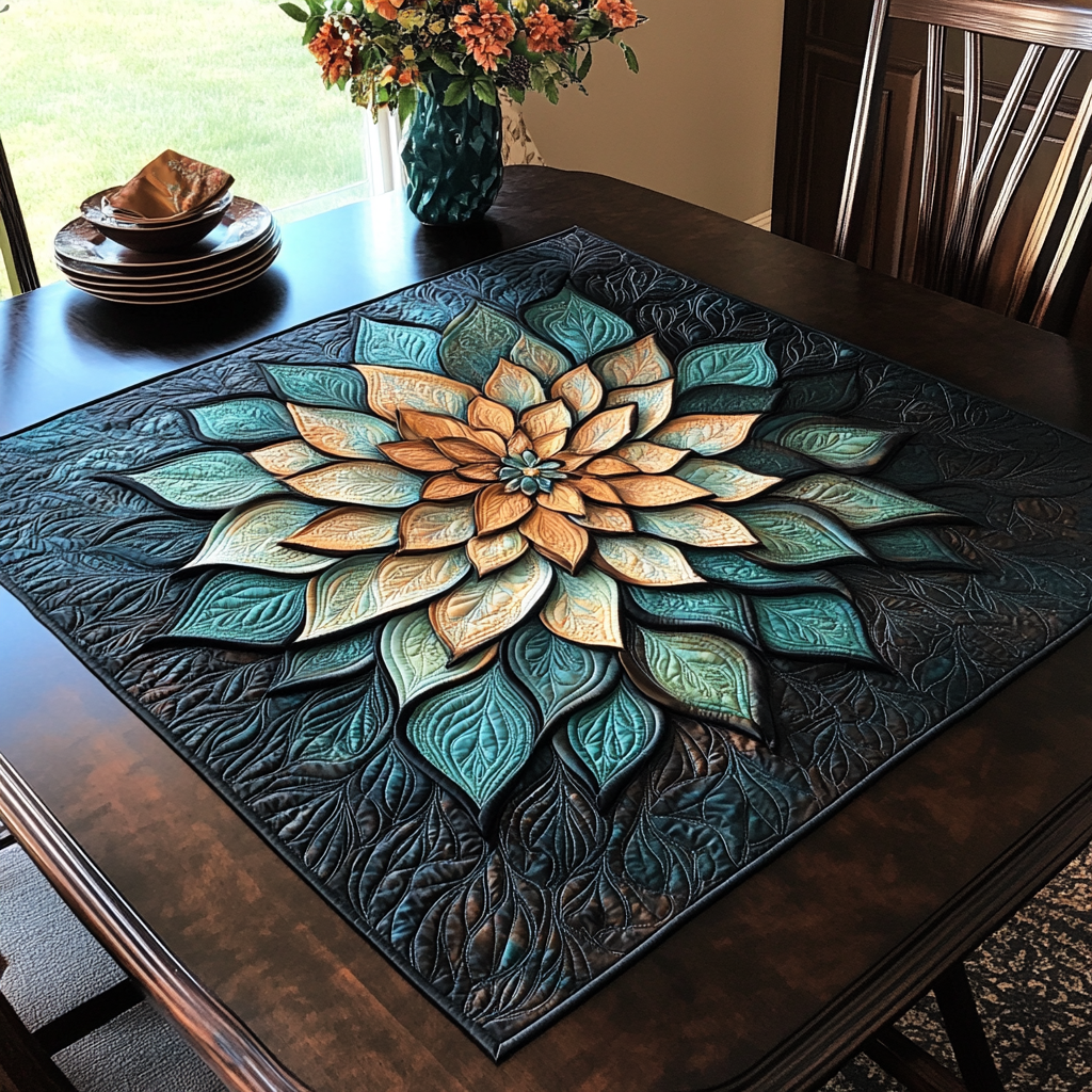 Color Harmony Quilted Table Topper NCU0DDK762