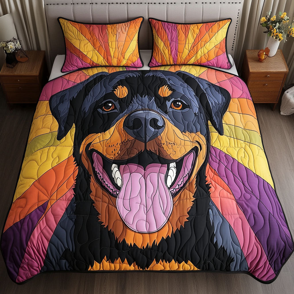 Color Paws 3-Piece Quilted Bedding Set NCU0NNT662