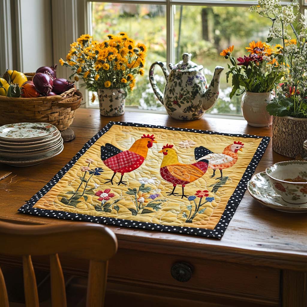 Coop Cuties Quilted Table Topper NCU0DV716