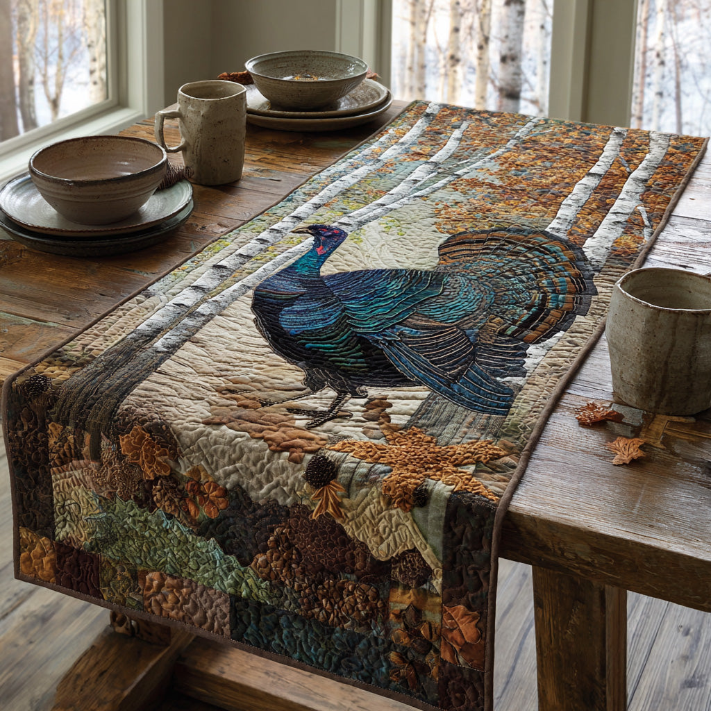 Cornfield Turkey Quilted Table Runner NCU0DV1079