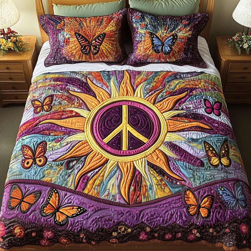 Cosmic Bloom 3-Piece Quilted Bedding Set NCU0NNT283