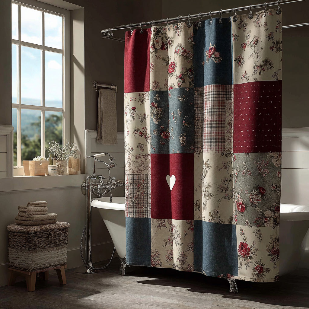 Cottage Patchwork Shower Curtain NCU0LDH402