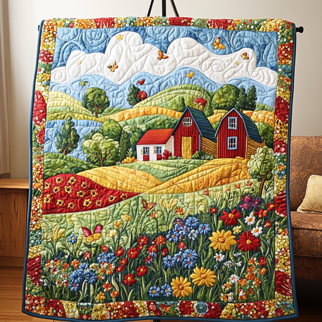 Country Bliss Quilted Blanket NCU0NVH081