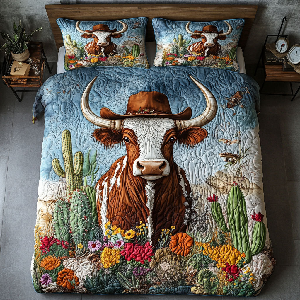 Cowboy Bloomscape Duvet Cover Set NCU0NNT464