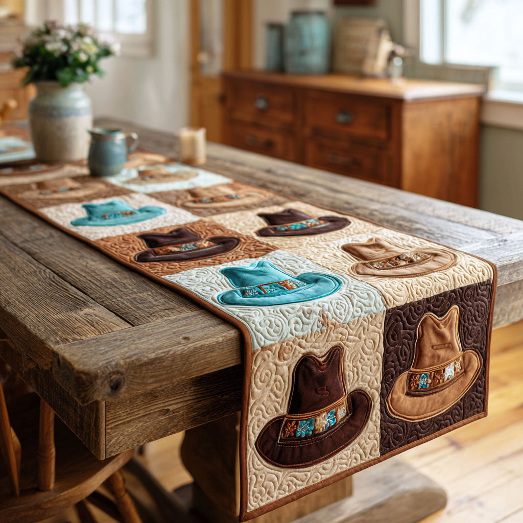 Cowboy Patchwork Quilted Table Runner NCU0NTV821
